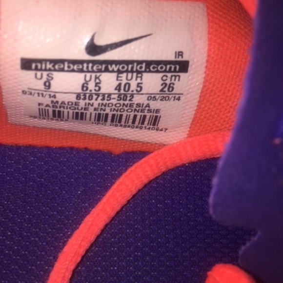 Air Sculpt TR 630735 502 Grape/Crimson Sz 9 - Picture 8 of 10